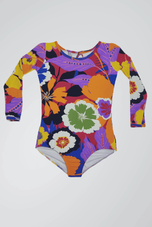 Maiô Infantil Lili Hibiscos de Verão