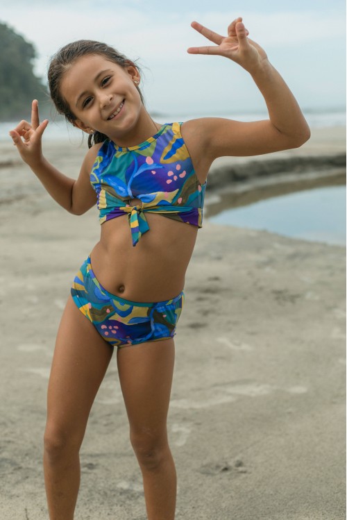 Biquíni Infantil Jade Flores do Sol
