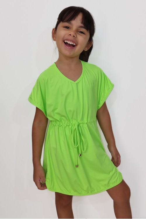 Vestido Helena Verde Limão